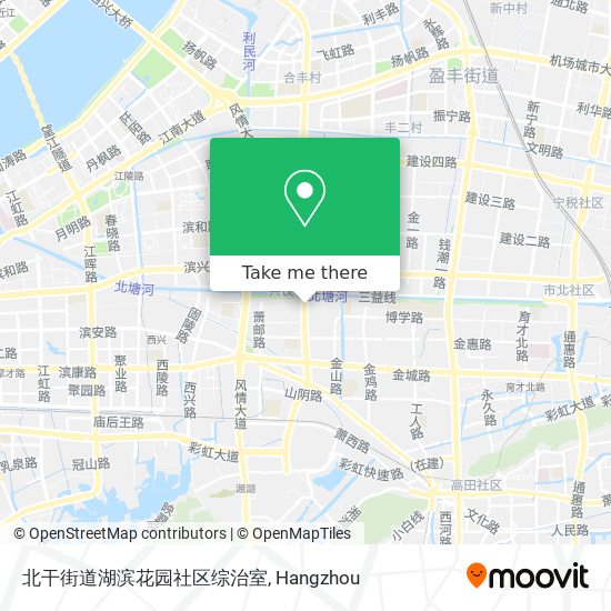 北干街道湖滨花园社区综治室 map