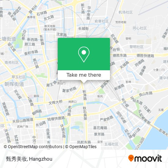 甄秀美妆 map