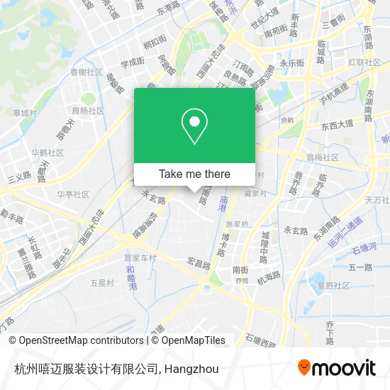 杭州嘻迈服装设计有限公司 map