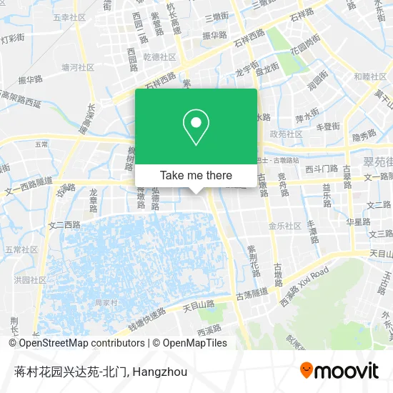 蒋村花园兴达苑-北门 map