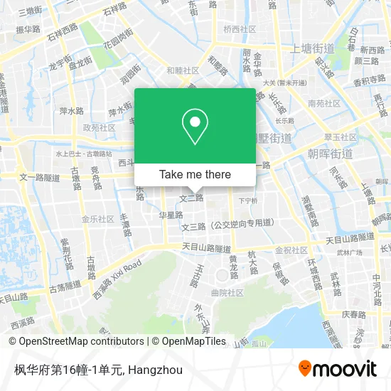 枫华府第16幢-1单元 map