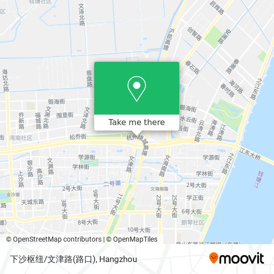 下沙枢纽/文津路(路口) map