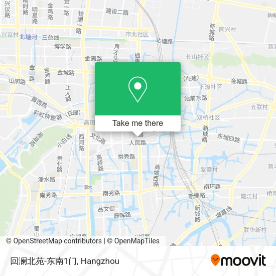 回澜北苑-东南1门 map