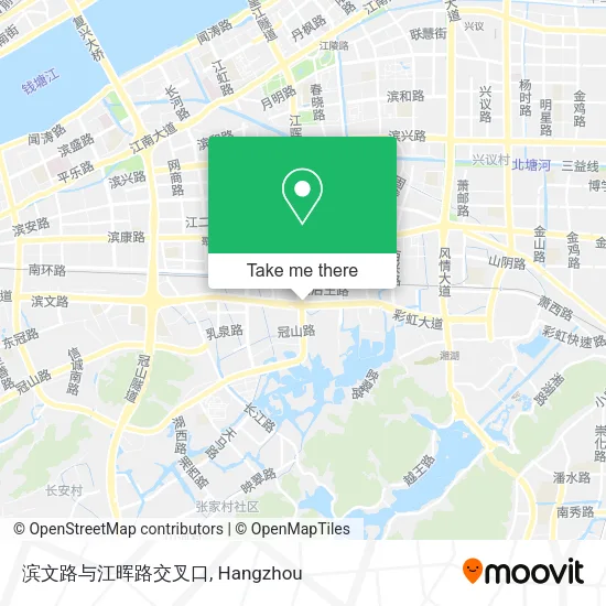 滨文路与江晖路交叉口 map