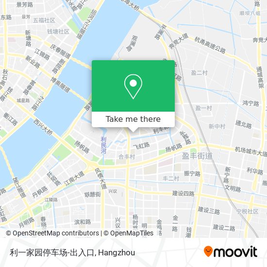 利一家园停车场-出入口 map
