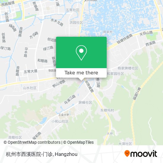 杭州市西溪医院-门诊 map