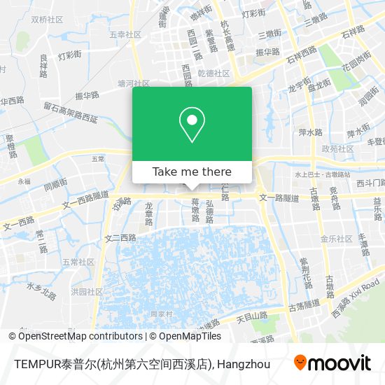 TEMPUR泰普尔(杭州第六空间西溪店) map