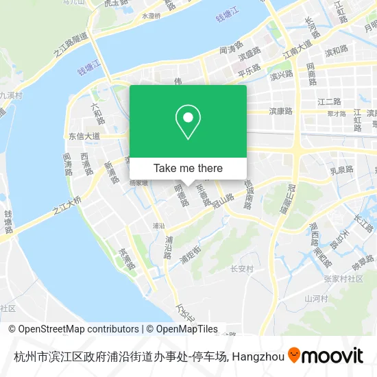 杭州市滨江区政府浦沿街道办事处-停车场 map