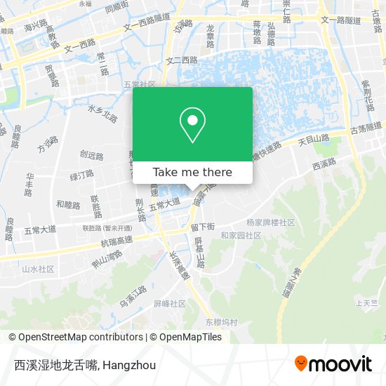 西溪湿地龙舌嘴 map