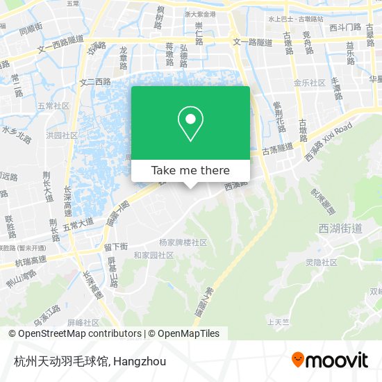 杭州天动羽毛球馆 map