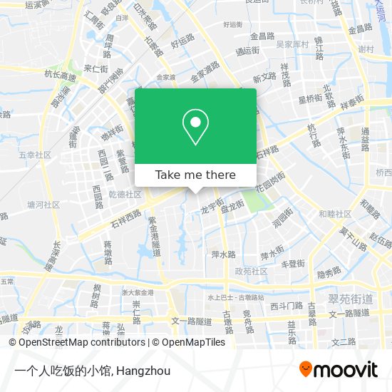 一个人吃饭的小馆 map