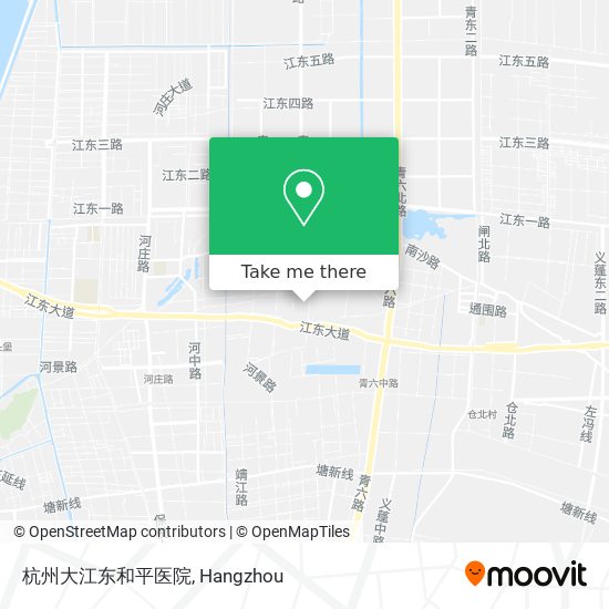 杭州大江东和平医院 map