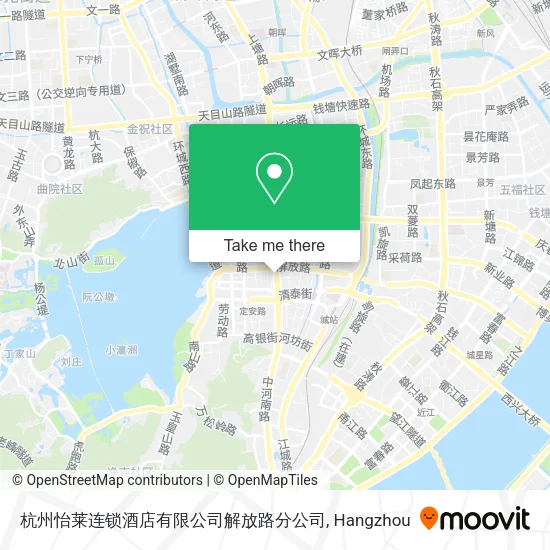 杭州怡莱连锁酒店有限公司解放路分公司 map
