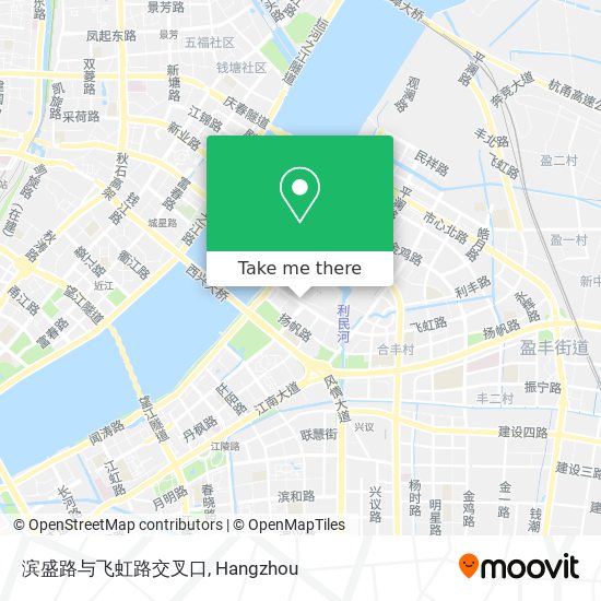 滨盛路与飞虹路交叉口 map
