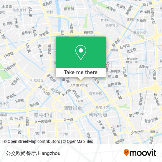 公交欧尚餐厅 map