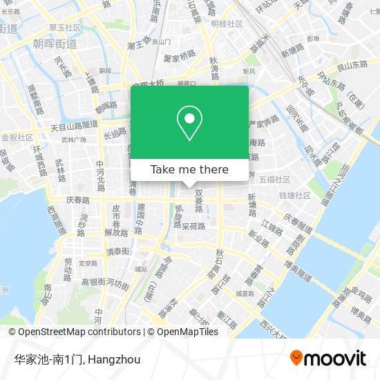 华家池-南1门 map