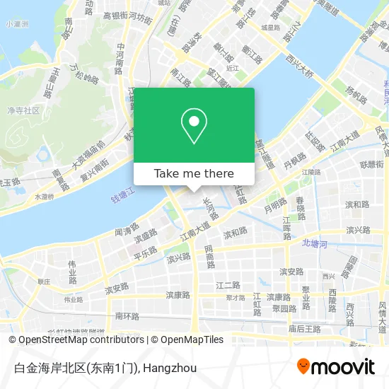 白金海岸北区(东南1门) map