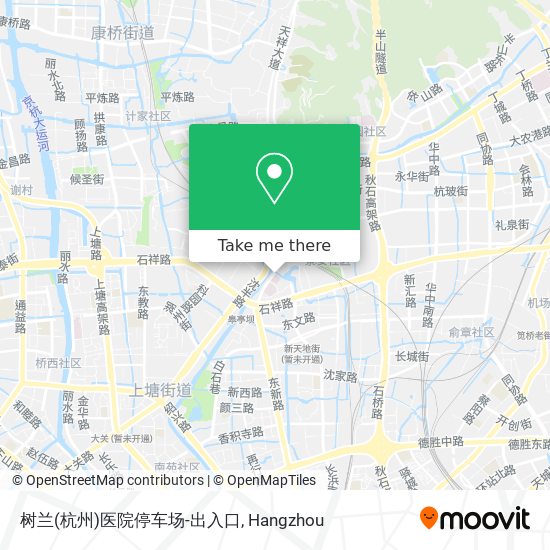 树兰(杭州)医院停车场-出入口 map