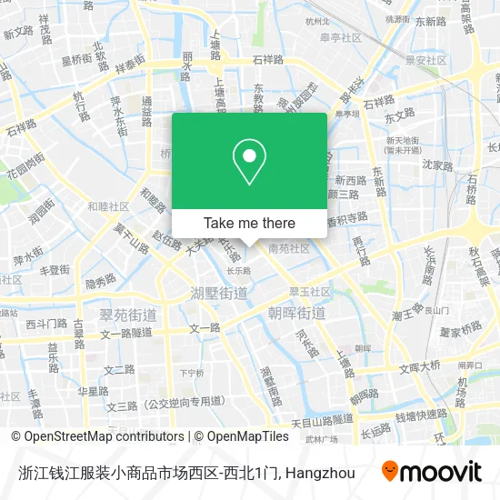 浙江钱江服装小商品市场西区-西北1门 map