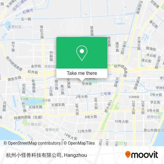 杭州小怪兽科技有限公司 map