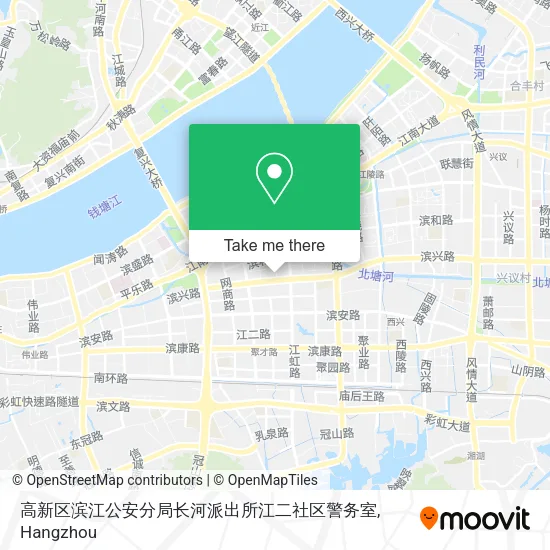 高新区滨江公安分局长河派出所江二社区警务室 map