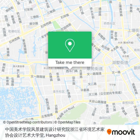 中国美术学院风景建筑设计研究院浙江省环境艺术家协会设计艺术大学堂 map