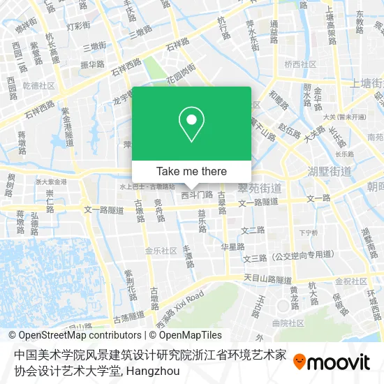 中国美术学院风景建筑设计研究院浙江省环境艺术家协会设计艺术大学堂 map