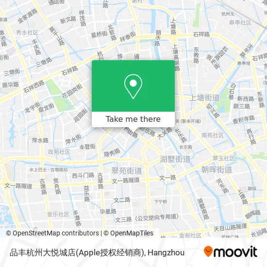 品丰杭州大悦城店(Apple授权经销商) map