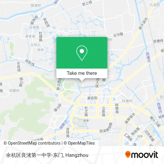 余杭区良渚第一中学-东门 map