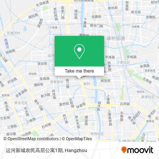 运河新城农民高层公寓1期 map