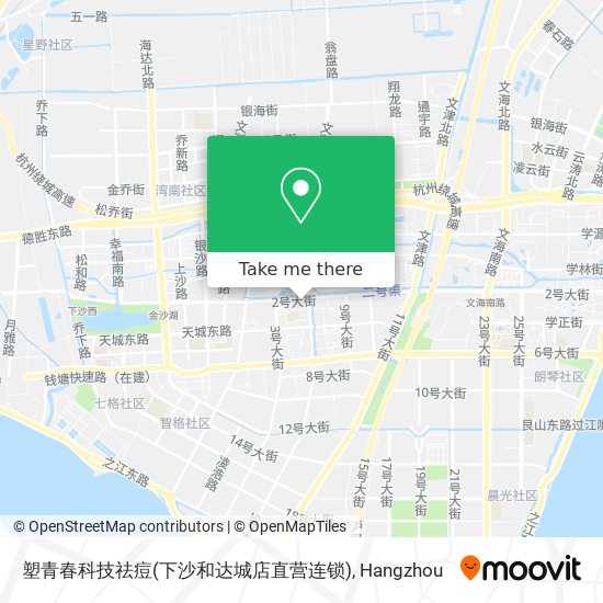 塑青春科技祛痘(下沙和达城店直营连锁) map