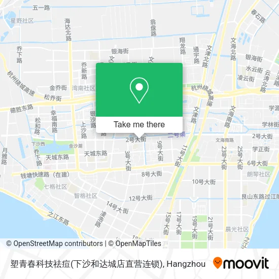 塑青春科技祛痘(下沙和达城店直营连锁) map