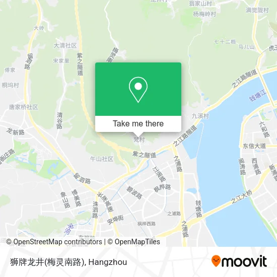 狮牌龙井(梅灵南路) map