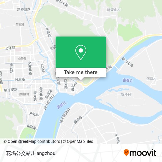 花坞公交站 map