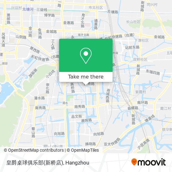 皇爵桌球俱乐部(新桥店) map