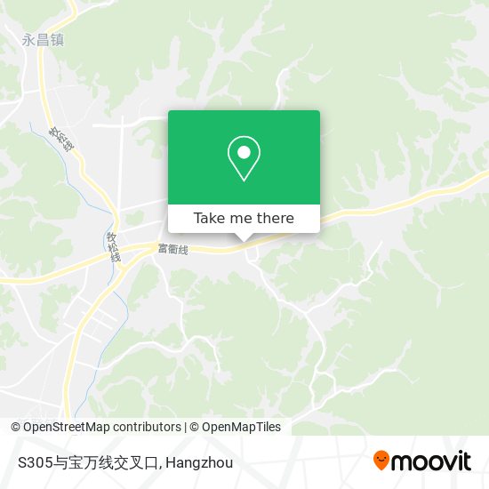 S305与宝万线交叉口 map