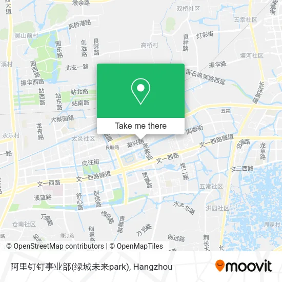 阿里钉钉事业部(绿城未来park) map