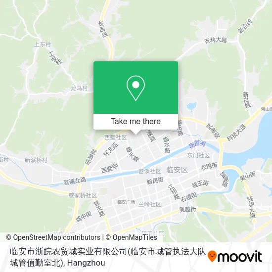 临安市浙皖农贸城实业有限公司(临安市城管执法大队城管值勤室北) map