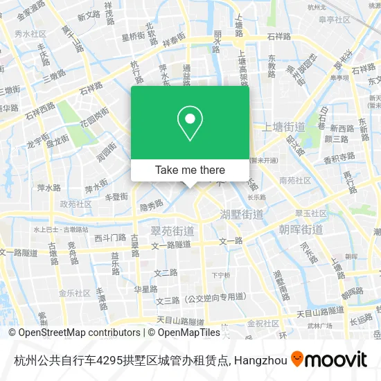 杭州公共自行车4295拱墅区城管办租赁点 map
