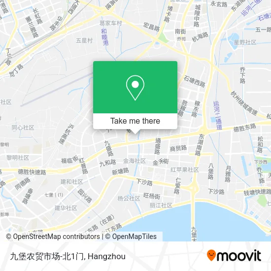九堡农贸市场-北1门 map