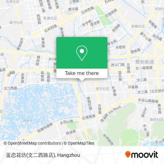 蓝恋花坊(文二西路店) map