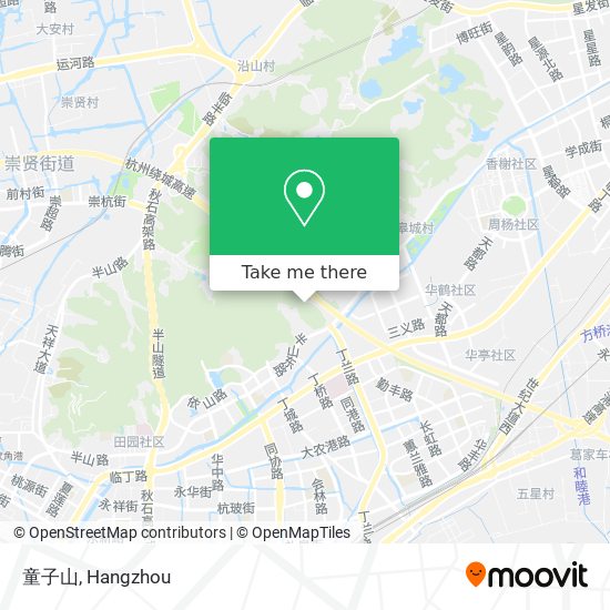 童子山 map