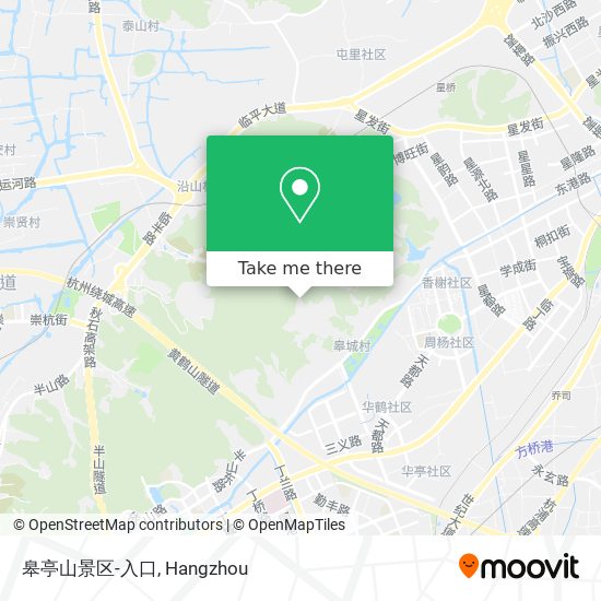 皋亭山景区-入口 map