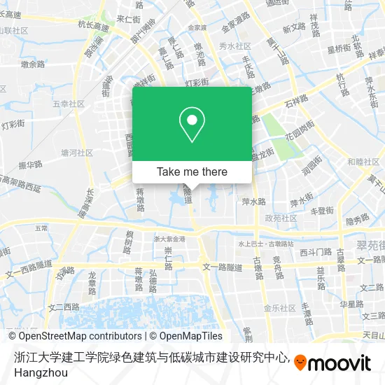 浙江大学建工学院绿色建筑与低碳城市建设研究中心 map