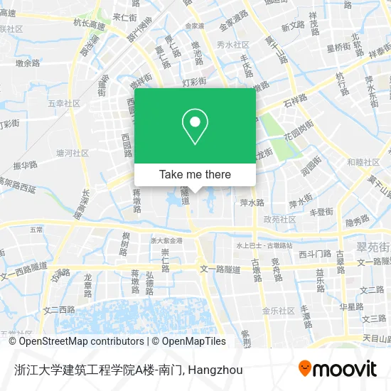 浙江大学建筑工程学院A楼-南门 map