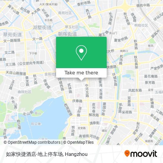 如家快捷酒店-地上停车场 map