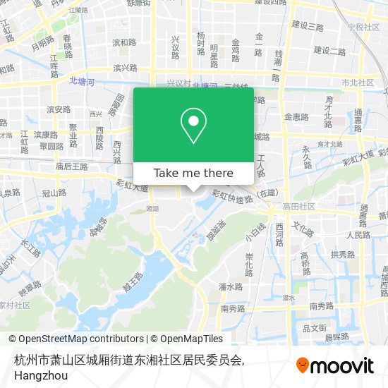 杭州市萧山区城厢街道东湘社区居民委员会 map