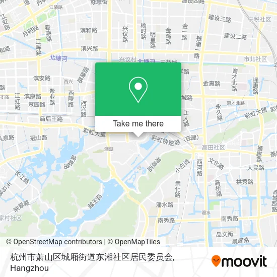 杭州市萧山区城厢街道东湘社区居民委员会 map