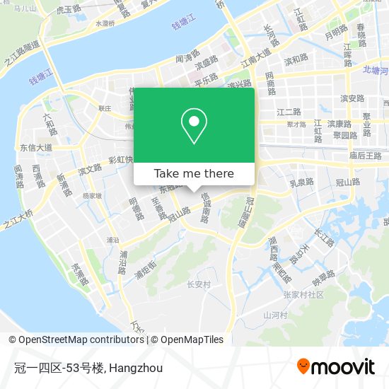 冠一四区-53号楼 map
