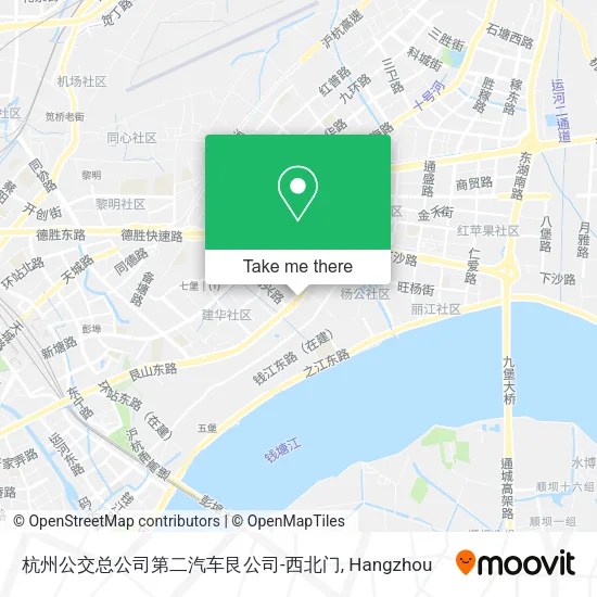 杭州公交总公司第二汽车艮公司-西北门 map